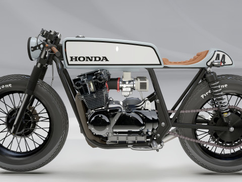 Honda CB750 3D-Modell
