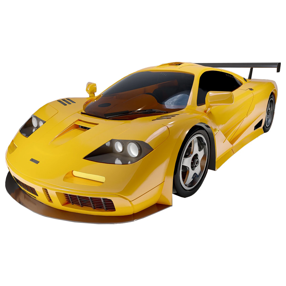 McLaren F1 1994 3D Model .c4d .max .obj .3ds .fbx .stl .blend