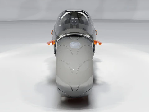 Sci-Fi Futuristic Motorcycle 3D Model