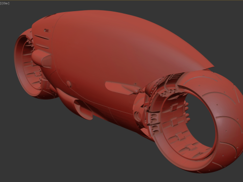 Sci-Fi Futuristic Motorcycle Modello 3D