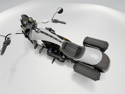 Custom Chopper Motorcycle 3D-Modell