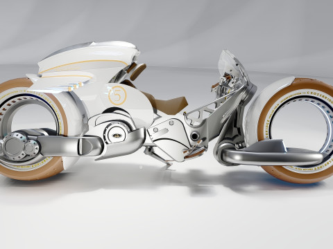 Futuristic Motorcycle 2 Modèle 3D