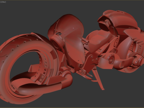 Futuristic Motorcycle 2 Modèle 3D