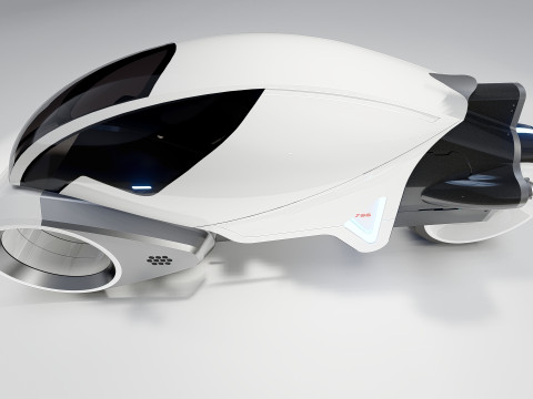 Tron Legacy White Light Cycle 3Dモデル
