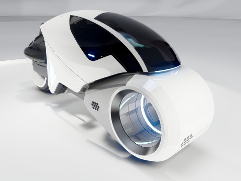 Tron Legacy White Light Cycle 3Dモデル