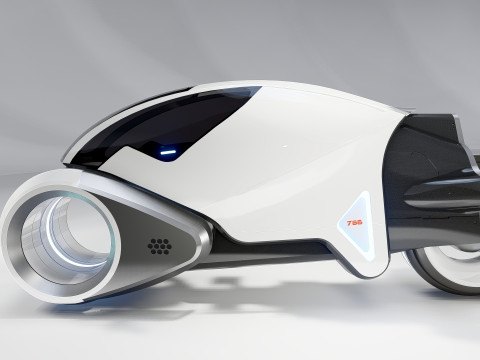Tron Legacy White Light Cycle 3Dモデル