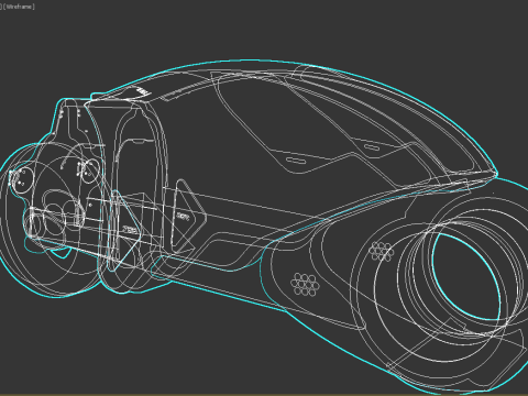 Tron Legacy White Light Cycle 3Dモデル