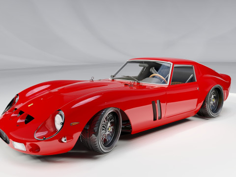 Ferrari 250 GTO With Interior 3Dモデル