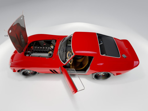 Ferrari 250 GTO With Interior 3Dモデル