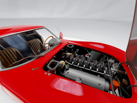 Ferrari 250 GTO With Interior 3Dモデル