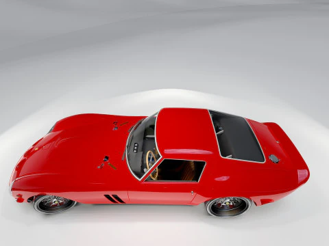 Ferrari 250 GTO With Interior 3D Model