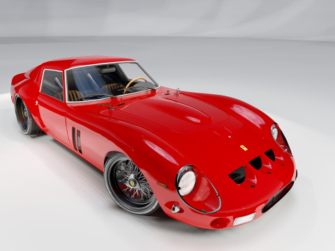 Ferrari 250 GTO With Interior 3Dモデル