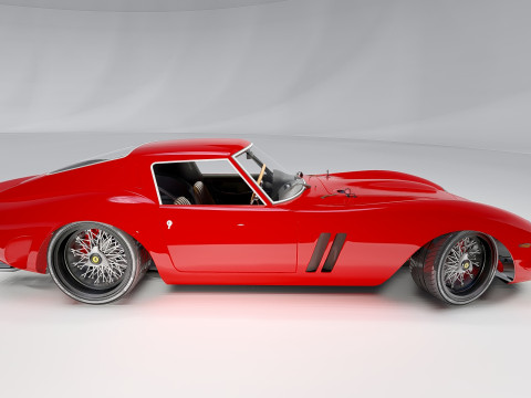 Ferrari 250 GTO With Interior 3Dモデル