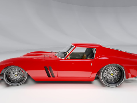 Ferrari 250 GTO With Interior 3Dモデル