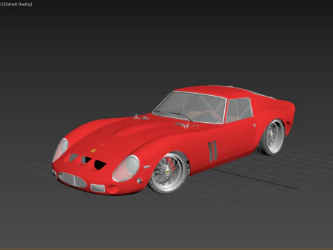 Ferrari 250 GTO With Interior 3D Model