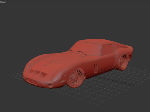 Ferrari 250 GTO With Interior 3Dモデル