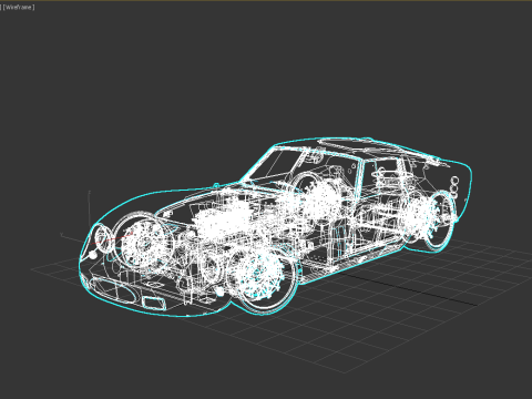 Ferrari 250 GTO With Interior 3Dモデル