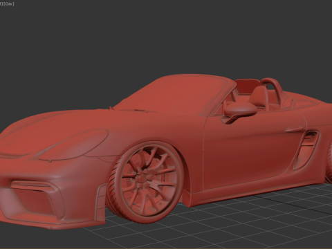 Porsche 718 Boxster Spyder 3D Model