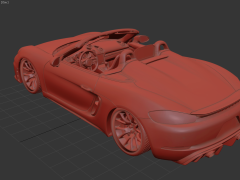 Porsche 718 Boxster Spyder 3D Model