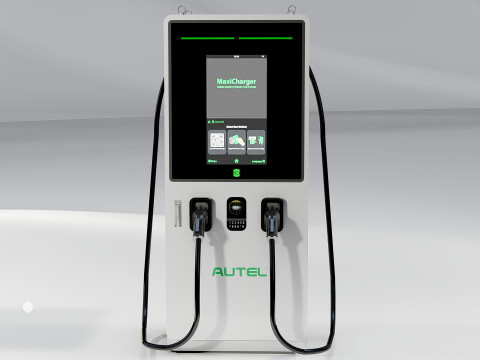 EV Car Charging Station Collection Modello 3D