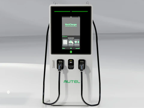 EV Car Charging Station Collection 3D Model