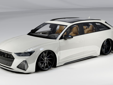 Audi RS6 Avant 2024 3D Model