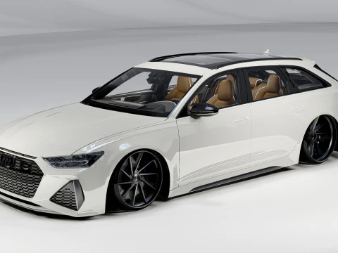 Audi RS6 Avant 2024 3D Model