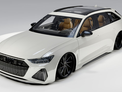 Audi RS6 Avant 2024 3D Model