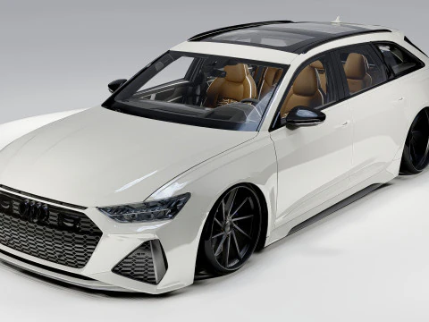 Audi RS6 Avant 2024 3D Model
