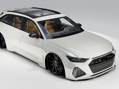 Audi RS6 Avant 2024 3D Model