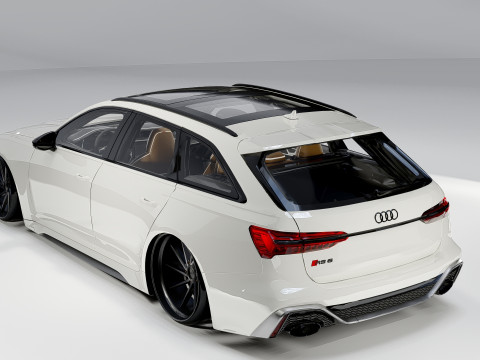 Audi RS6 Avant 2024 3D Model