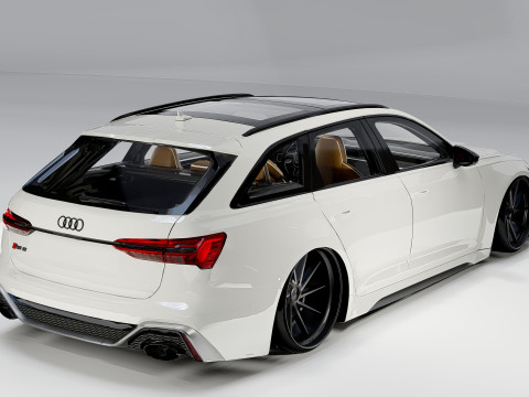 Audi RS6 Avant 2024 3D Model