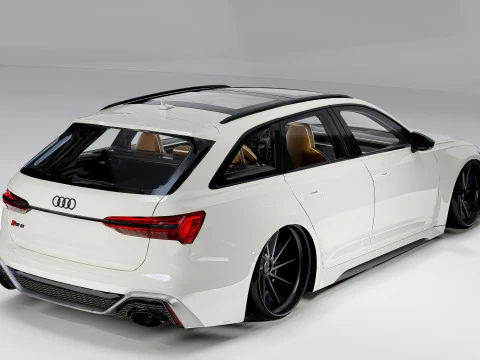 Audi RS6 Avant 2024 3D Model