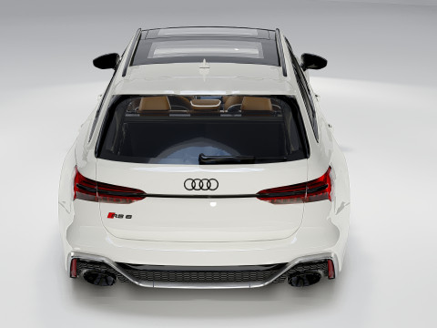 Audi RS6 Avant 2024 3D Model