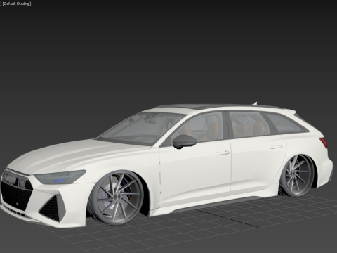 Audi RS6 Avant 2024 3D Model