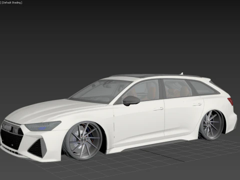 Audi RS6 Avant 2024 3D Model