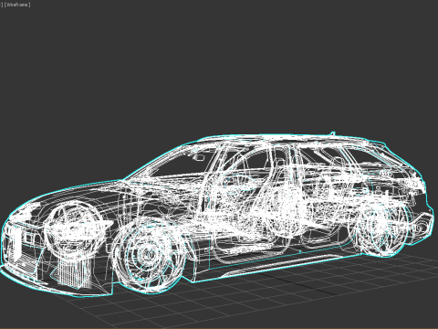 Audi RS6 Avant 2024 3D Model