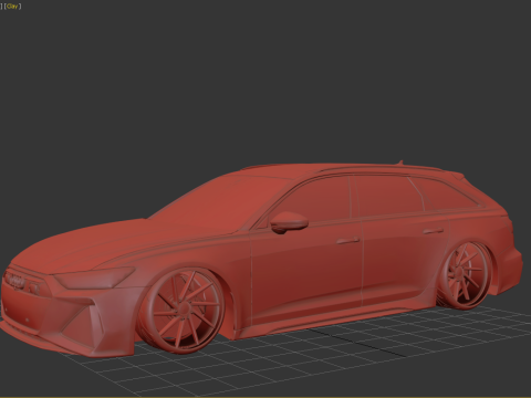 Audi RS6 Avant 2024 3D Model