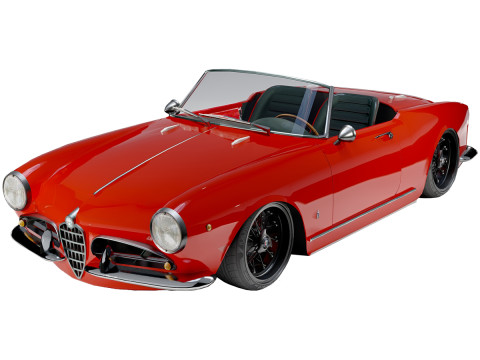 Alfa Romeo Giulietta Spider 1955 3D Model