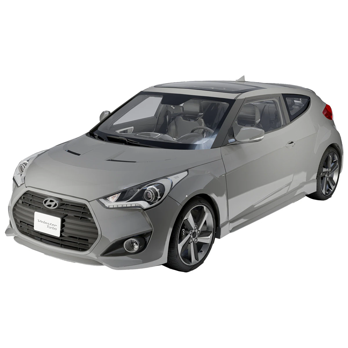 Hyundai Veloster Turbo R Spec 3D Model .c4d .max .obj .3ds .fbx .stl .blend 