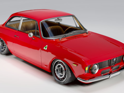 Alfa Romeo Giulia GTA 3D 모델