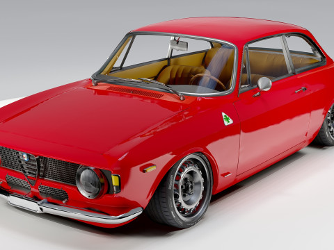 Alfa Romeo Giulia GTA 3D 모델