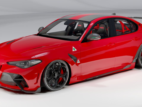 Alfa Romeo Giulia 3D Модель