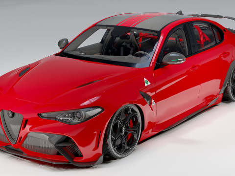 Alfa Romeo Giulia 3D Модель