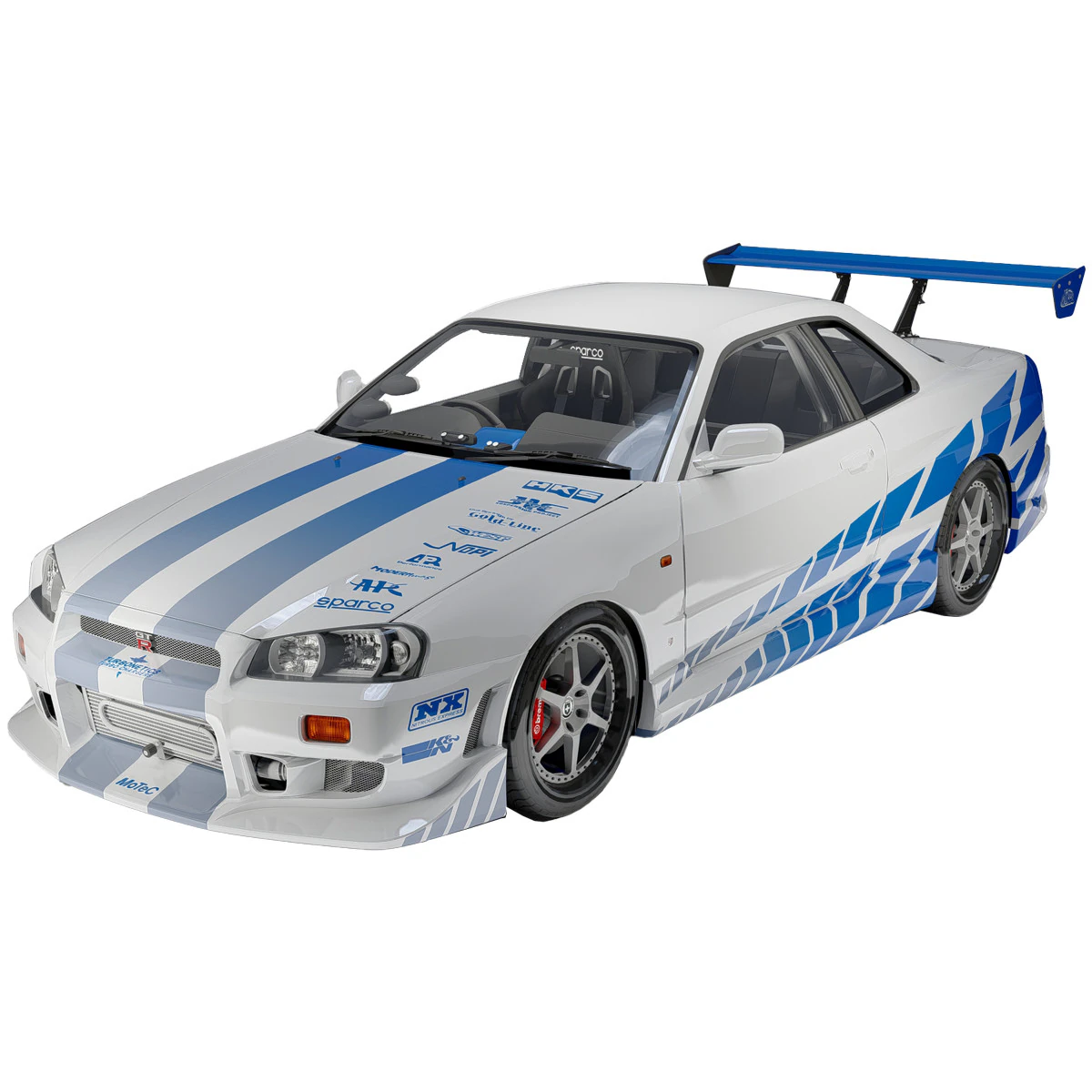 Nissan C-West Skyline GT-R 1999 3D Model .c4d .max .obj .3ds .fbx .stl .blend 