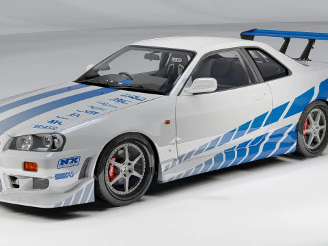 Nissan C-West Skyline GT-R 1999 3D Model