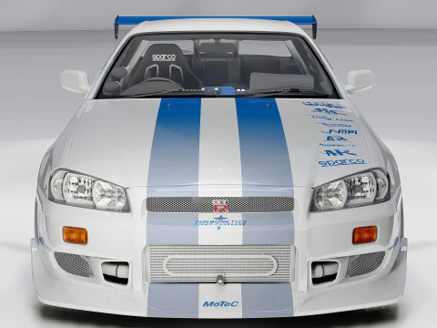 Nissan C-West Skyline GT-R 1999 3D Model