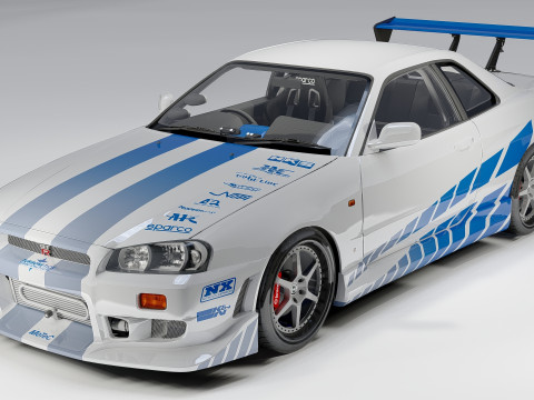 Nissan C-West Skyline GT-R 1999 3D मॉडल