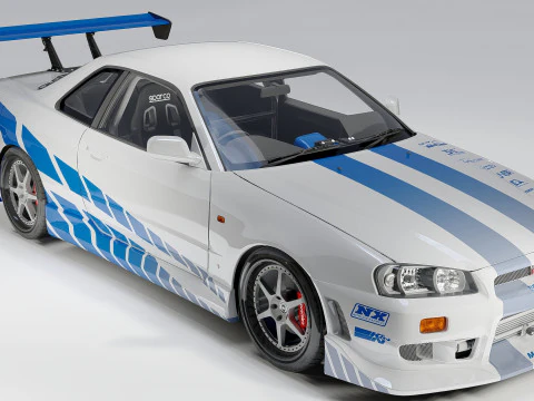 Nissan C-West Skyline GT-R 1999 3D Model