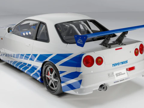 Nissan C-West Skyline GT-R 1999 3D Model